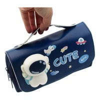 Generic Polyester 3D Pencil Pouch Stationary Storage Box For Kids (Multicolor ) - Multicolor