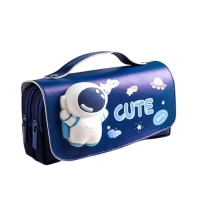 Generic Polyester 3D Pencil Pouch Stationary Storage Box For Kids (Multicolor ) - Multicolor