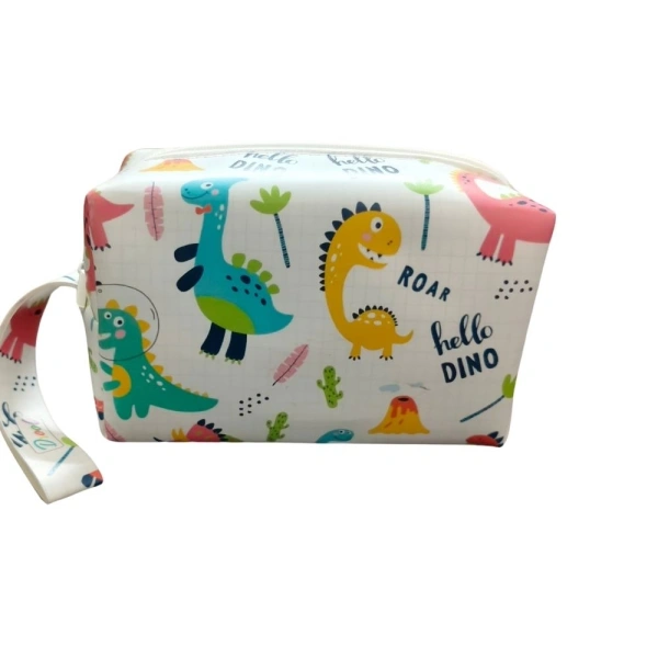 Pouch - Dinosaur Theme | Canvas | Stationery | 3+ Years
