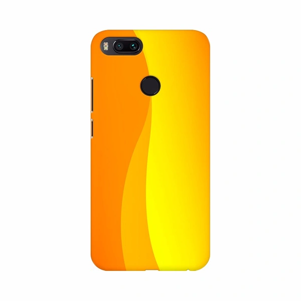 Shopnav One Plus 6 Curve Shape Orange background Mobile Case Cover - Yellow, 0.25, Texture