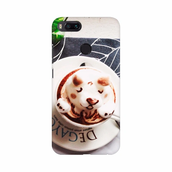 Shopnav Redmi Note 5 Cup of Cream like Dog Mobile Case Cover - White, 0.25, Cream