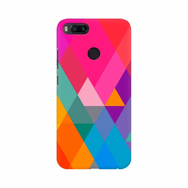 Shopnav Samsung Galaxy A20 Abstract Colourful Trigangle Designs Mobile Case - Multi, 0.25, Random