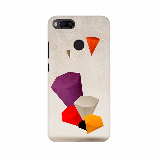 Shopnav Mi A2 Colorful Dimond Mobile Case Cover - Orange, 0.25, Digital Art