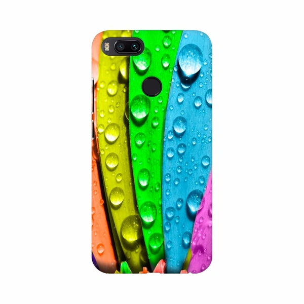 Shopnav OPPO A3s Different Color Leaves with waterdrops Mobile Case Cover - Multi, Hard Case, 0.25, Texture