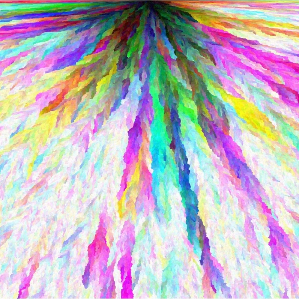 Shopnav Apple iphone 8 Rainbow color Digital Painting Mobile Case Cover