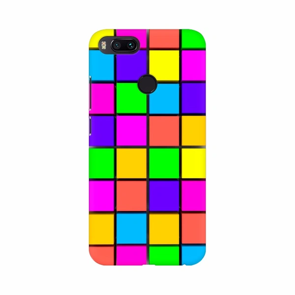 Redmi Note 5 Colorful 3D Cubes Mobile Case Cover