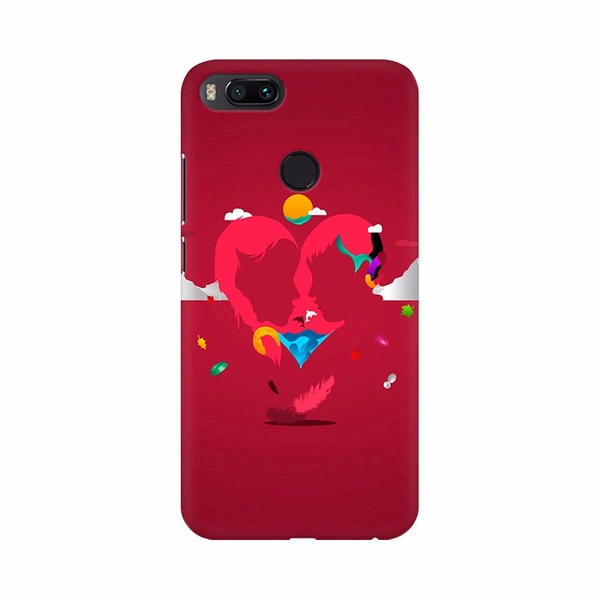 Shopnav Asus ZenFone Max M2 True Love Digital Art Mobile Case Cover - Red, 0.25, Love