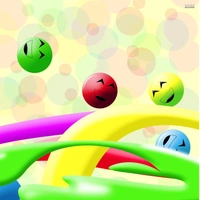 Shopnav Redmi Note 5 Pro Happy Emoji Color Balls Mobile Case Cover - Yellow, 0.25, Digital Art