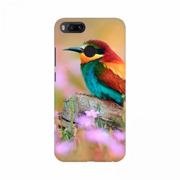 Shopnav One Plus 7 pro Colorful Bird with Abstract Background Mobile Case