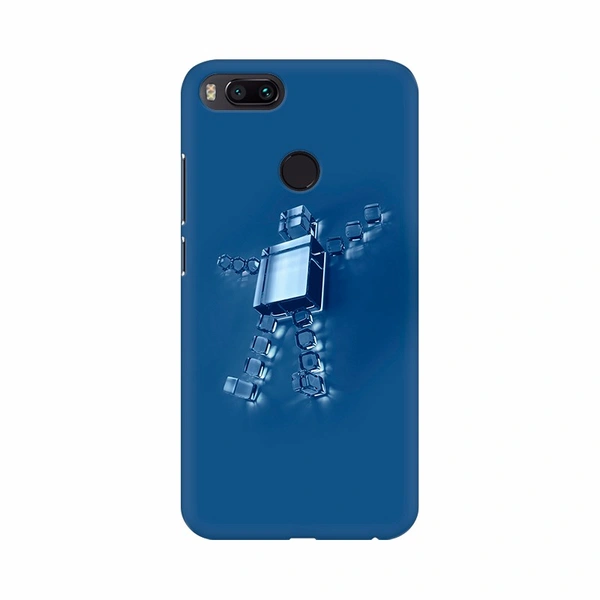 Shopnav Redmi Note 5 Pro Robertic Box Mobile Case Cover - Blue, 0.25, Abstract and illusions