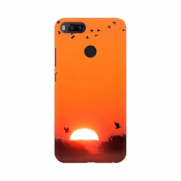 Shopnav Honor 10 Lite Sunrise with Birds Mobile Case Cover - Orange, 0.25, Texture