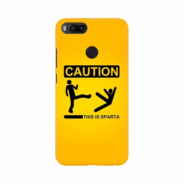 Shopnav Redmi Note 5 Pro Caution Background Design Mobile Case Cover