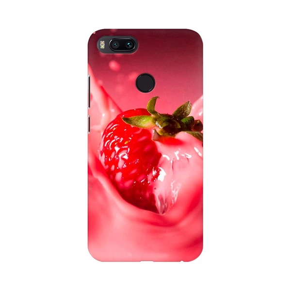 Shopnav Samsung Galaxy A10 Strawberry Milk Shake Background Mobile Case Cover - Rose, Hard Case, 0.25, Random