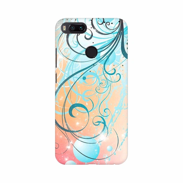 Shopnav Mi A2 Cool Floral Background Mobile Case Cover - Multi, Hard Case, 0.25, Random