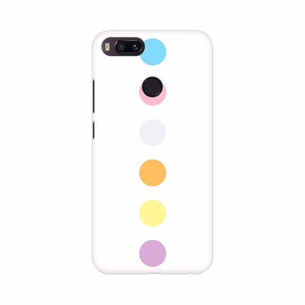 Shopnav Mi A2 Multicolor Options with white background Mobile Case Cover - White, 0.25, Texture