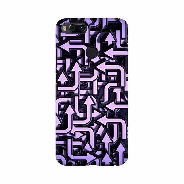 Shopnav Asus ZenFone Max M2 Purple Color Arrow Design Mobile Case Cover - Purple, 0.25, Abstract and illusions