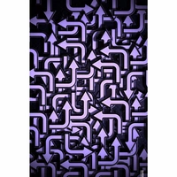 Shopnav Asus ZenFone Max M2 Purple Color Arrow Design Mobile Case Cover - Purple, 0.25, Abstract and illusions