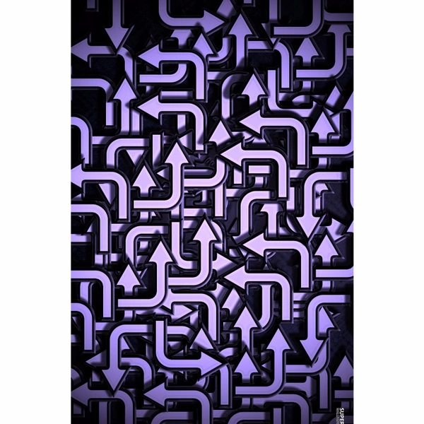 Shopnav Asus ZenFone Max M2 Purple Color Arrow Design Mobile Case Cover - Purple, 0.25, Abstract and illusions