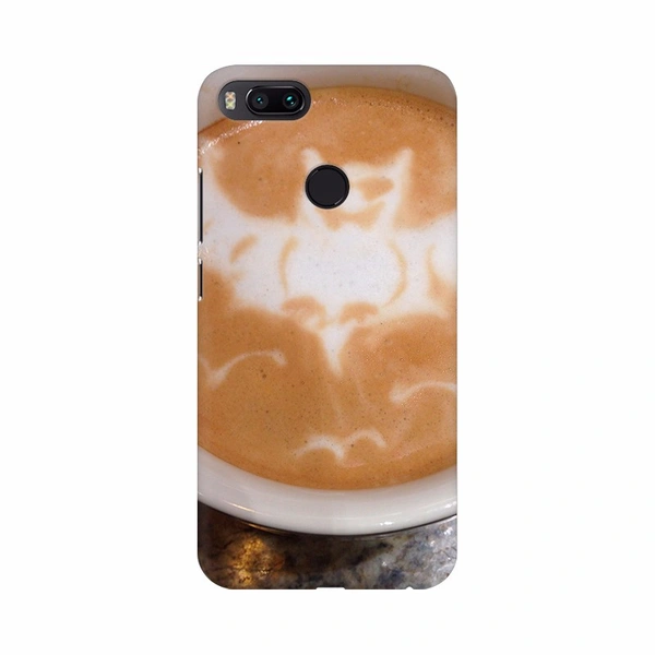 Shopnav Redmi Note 5 Coffee cup with BAT Mobile Case Cover - Brown, 0.25, Cream