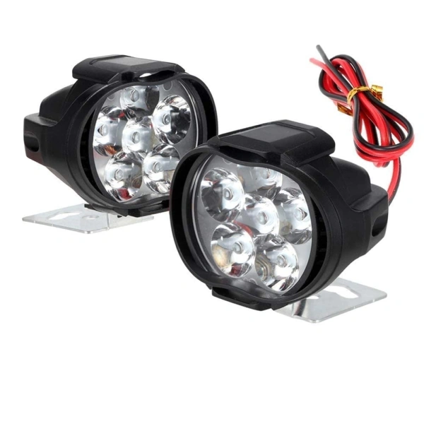 Set Of 2 Shilon 9 Led Waterproof On/Off Switch For Bikes (Black) - Black