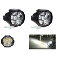 Set Of 2 Shilon 9 Led Waterproof On/Off Switch For Bikes (Black) - Black