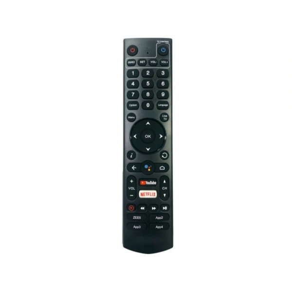 Generic Smart TV Remote No.1194 with Voice Hathway Smart TV LCD LED Remote Control (Black) - Black
