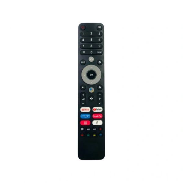 Generic Smart TV Remote No.1204 Impex Smart LCD LED TV Remote Control (Black) - Black