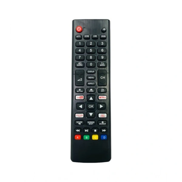 Generic Smart TV Remote No.1209 Crown Smart TV LCD LED Remote Control (Black) - Black
