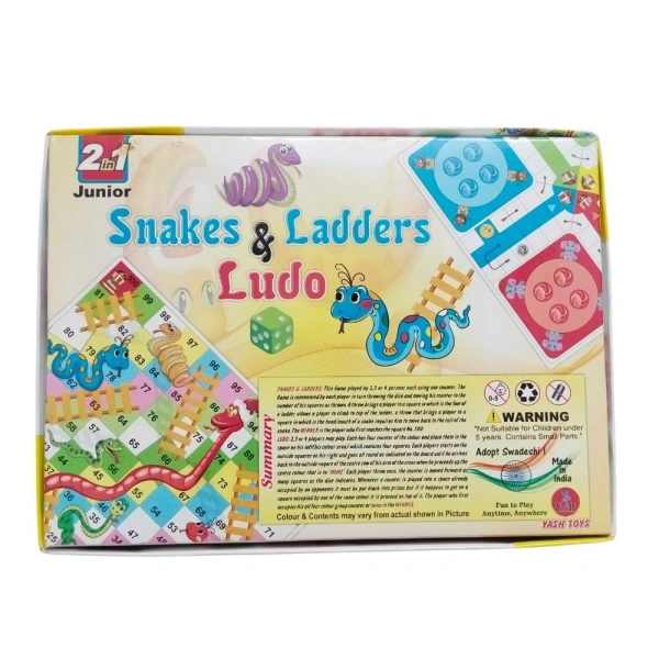 Snakes& Ladders | Cardboard | Educational Toys