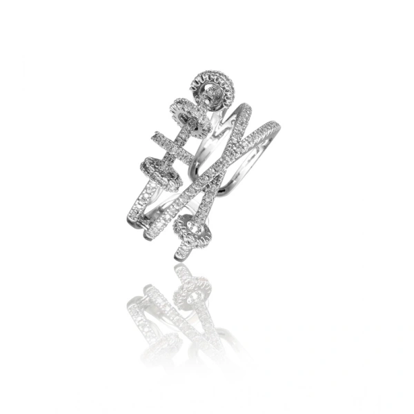 Shopnav Stainless Steel Silver High-quality Freesize Ring (Silver Plated) - Silver Plated