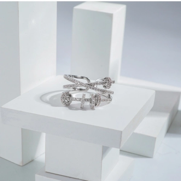 Shopnav Stainless Steel Silver High-quality Freesize Ring (Silver Plated) - Silver Plated