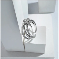 Shopnav Stainless Steel Silver High-quality Freesize Ring (Silver Plated) - Silver Plated