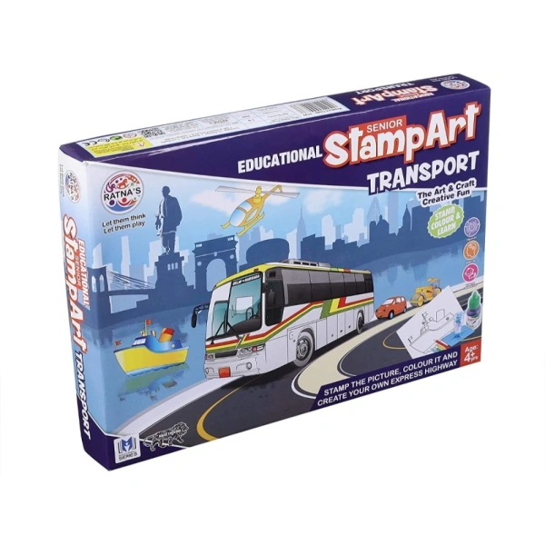 shopnav's Stamp Art-Transport | Plastic | Educational Toys | 4+ Years