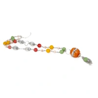 Shopnav Stone Beads Fashion Silver Necklace - Multi Colour, Thread — Beads