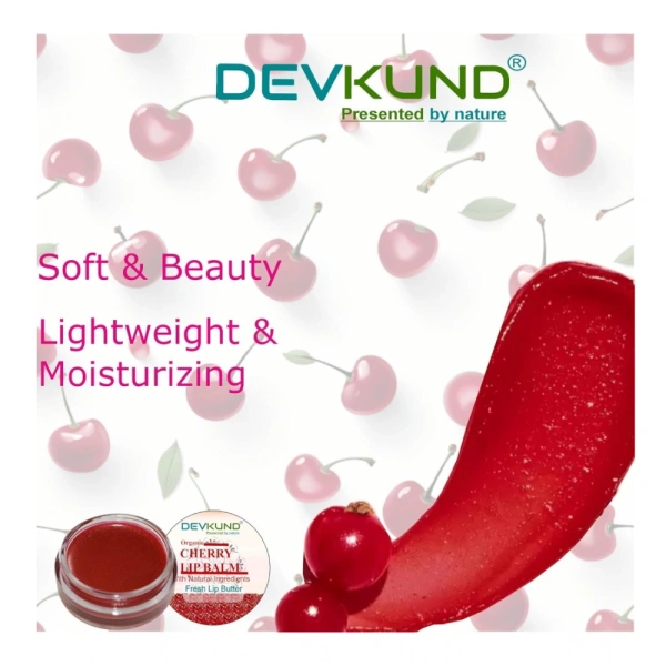 Generic Unisex Herbal Dark And Chapped Lips Cherry Lip Balm (10gm) - Cherry