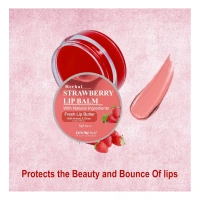 Generic Unisex Herbal Dark And Chapped Lips Strawberry Lip Balm (10gm) - Strawberry