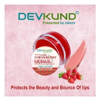 Generic Unisex Herbal Dark And Chapped Lips Strawberry Lip Balm (10gm) - Strawberry