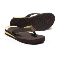 Unisex Rubber Comfortable Orthopedic Doctor Slipper and Flip Flops (Brown) - 6, Brown