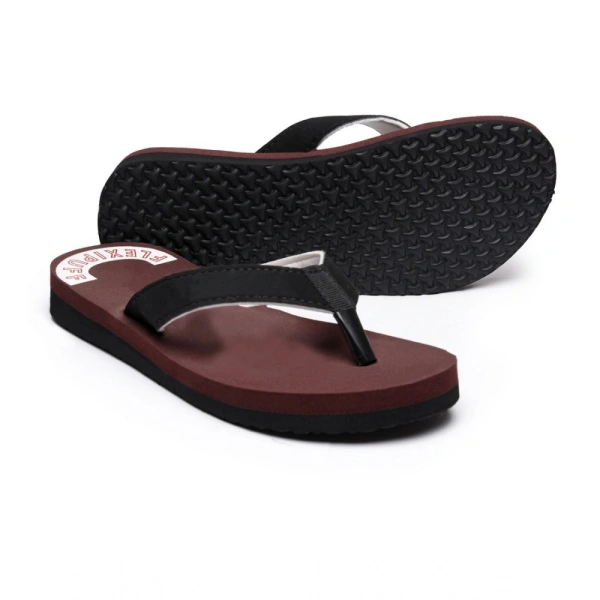 Unisex Rubber Comfortable Orthopedic Doctor Slipper and Flip Flops (Maroon) - 5, Maroon