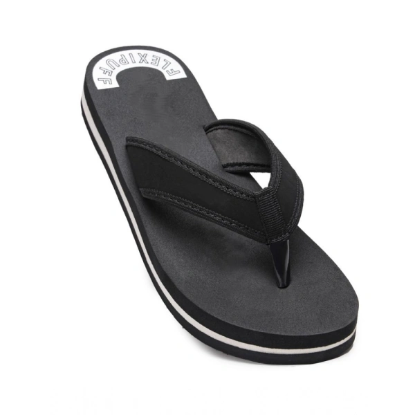 Unisex Rubber Lightweight and Soft Women Slippers for a Cozy Step (Black) - 6, Black