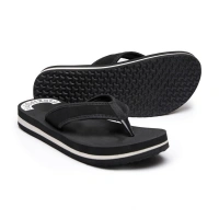 Unisex Rubber Lightweight and Soft Women Slippers for a Cozy Step (Black) - 6, Black