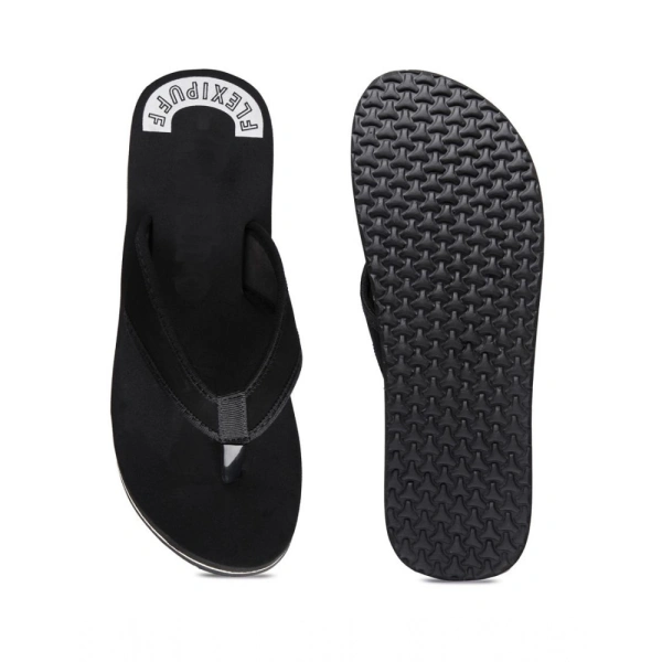 Unisex Rubber Lightweight and Soft Women Slippers for a Cozy Step (Black) - 6, Black