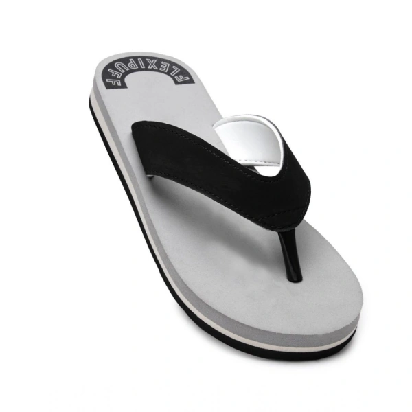 Unisex Rubber Men's Slippers for Ultimate Comfort (Grey) - Grey, 9