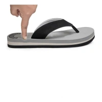 Unisex Rubber Men's Slippers for Ultimate Comfort (Grey) - Grey, 9