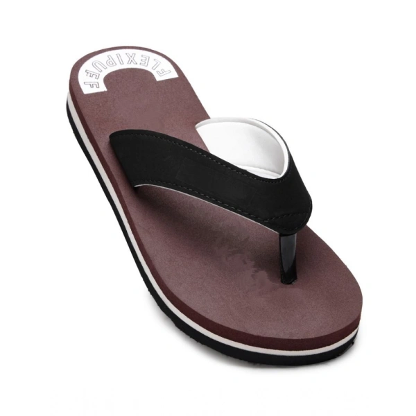 Unisex Rubber Men's Slippers for Ultimate Comfort (Maroon) - Maroon, 11