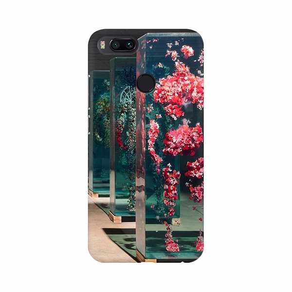 Shopnav Apple iphone Xs Glass Floral Decoration like man Mobile Case Cover - Green, 0.25, Nature
