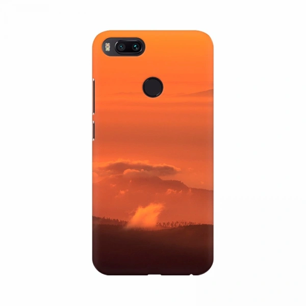 Mi A2 Orange Color Sunset Background Mobile Case Cover