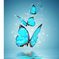 Shopnav One Plus 7 pro Butterfly and Star blinking Mobile Case Cover - Blue, 0.25, Birds