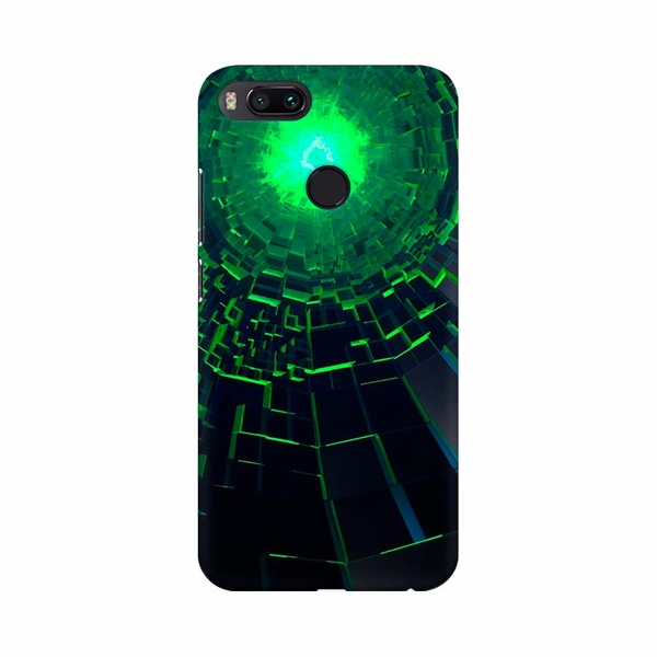 Shopnav Redmi Note 5 3D Green Color Mobile Case Cover - Green, Hard Case, 0.25, Abstract and illusions