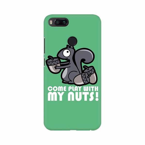 Shopnav Mi A3 Squireel Mobile Case Cover - Black, 0.25, Texture